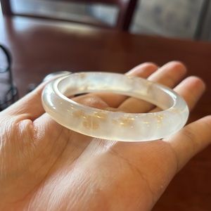 Cherry Blossom Agate Bangle